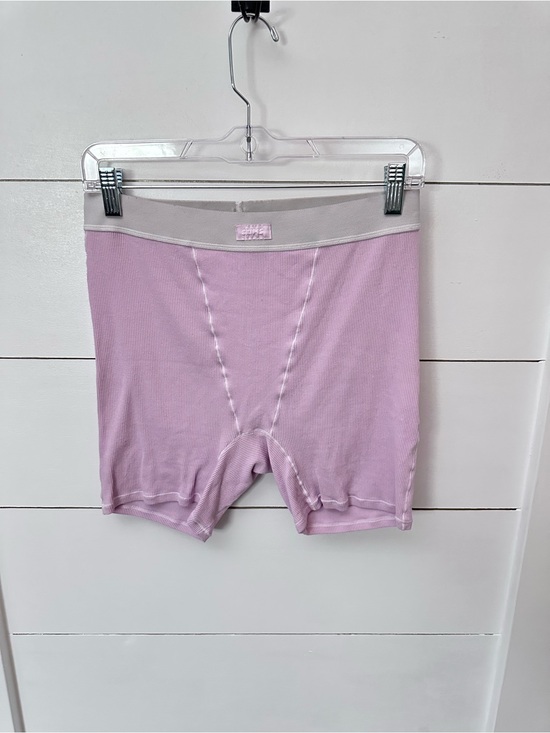 SKIMS Other - Skims L pink ribbed cotton blend casual comfort boy loungewear short